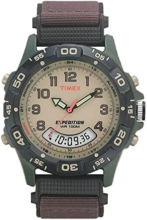 Timex Expedition Camper Relógio masculino de 39 mm, marrom/verde
